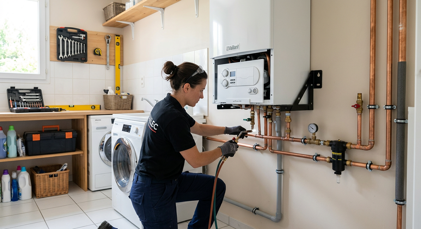 Remplacement de chaudière à condensation par un chauffagiste à Clamart