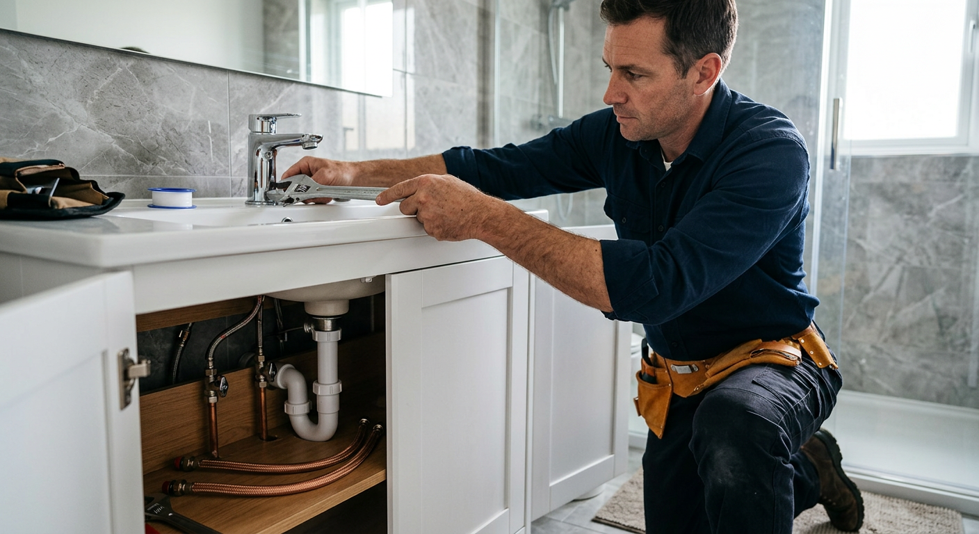 Pose de mitigeur chromé par un plombier à Clamart