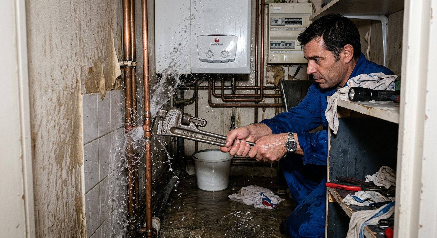 Réparation urgente fuite d'eau sur tuyauterie cuivre à Clamart